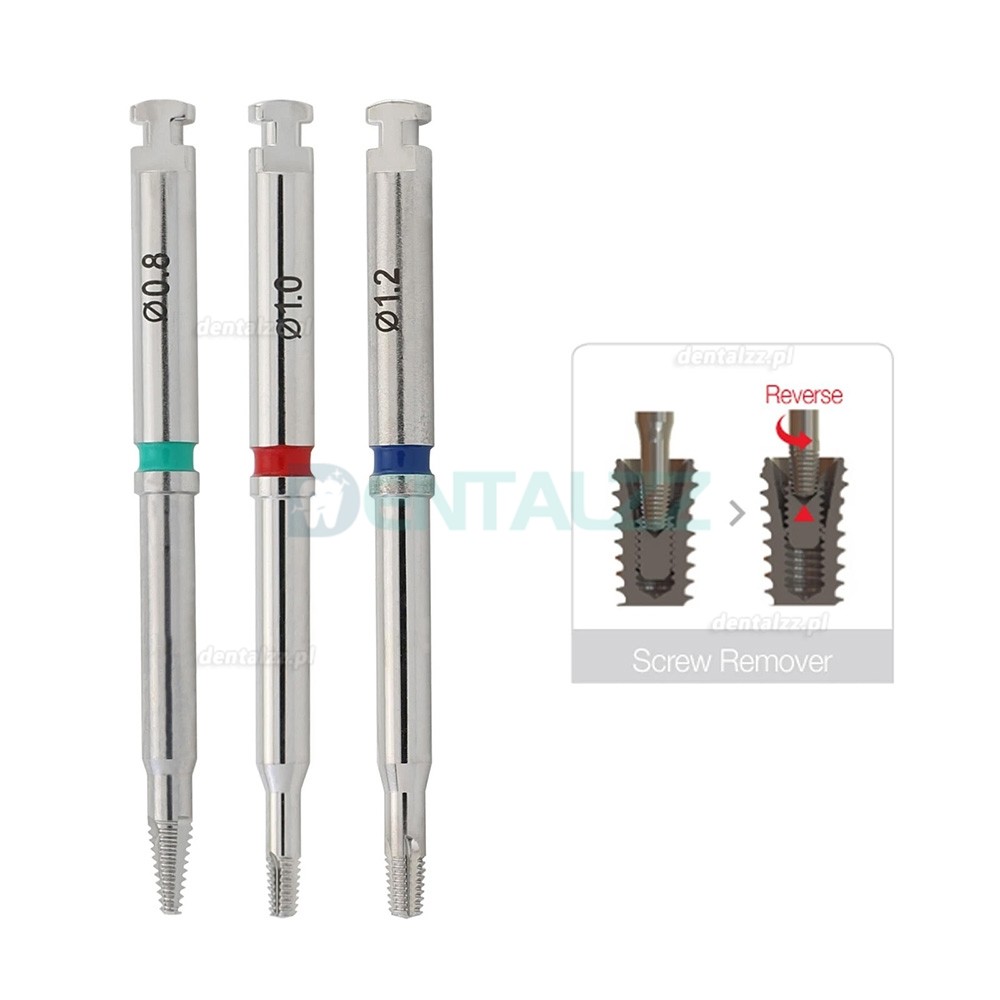 Uniwersalny Zestaw do Usuwania Złamanych Śrub Implantologicznych